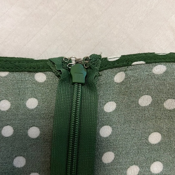 2XL green and white polka romper - Picture 3 of 4